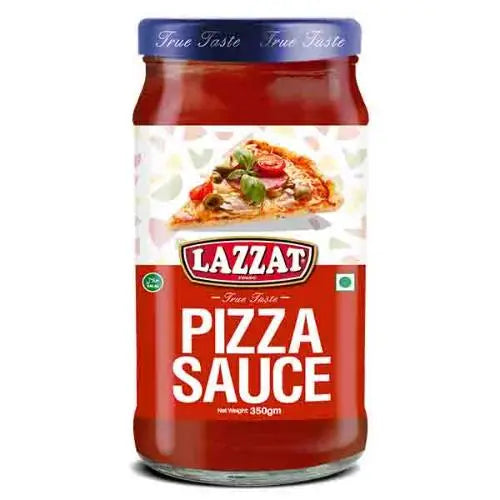 Lazzat Pizza Sauce in 350g glass jar – Rich, flavorful tomato-based sauce perfect for homemade pizzas