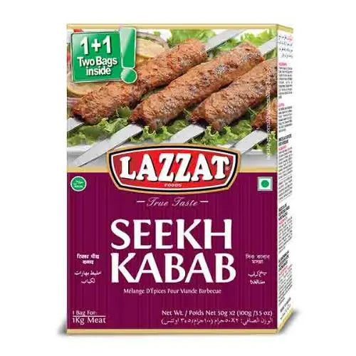 Lazzat Seekh Kabab Masala – Premium Spices for Juicy and Flavorful Seekh Kebabs