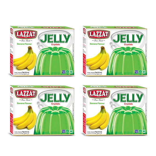 Crystal Jelly Pack Of 4 (Banana) - 75g x 4
