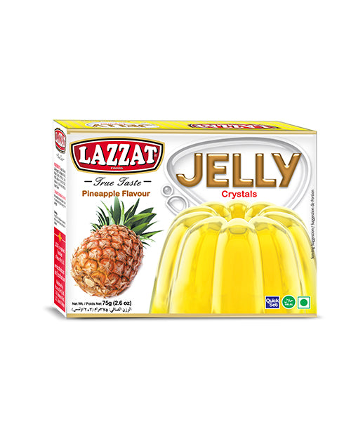 Lazzat Pineapple Jelly Crystals 85g – Pineapple Flavored Dessert