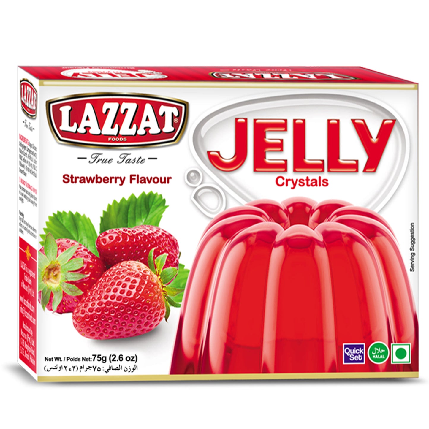 Strawberry Crystal Jelly Mix - Delicious strawberry flavored jelly mix.