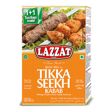 Lazzat Tikka Seekh Kabab spice mix 1+1 pack